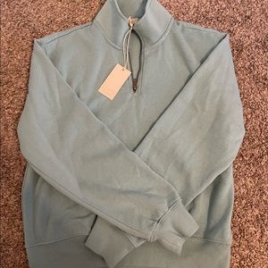 Half-zip sweat shirt